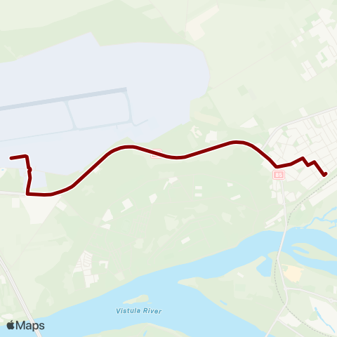 Koleje Mazowieckie Stacja Modlin — Lotnisko Modlin map