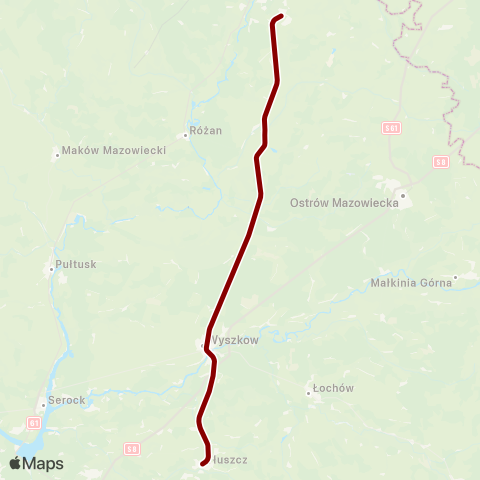 Koleje Mazowieckie ZKA: Za RE6 map