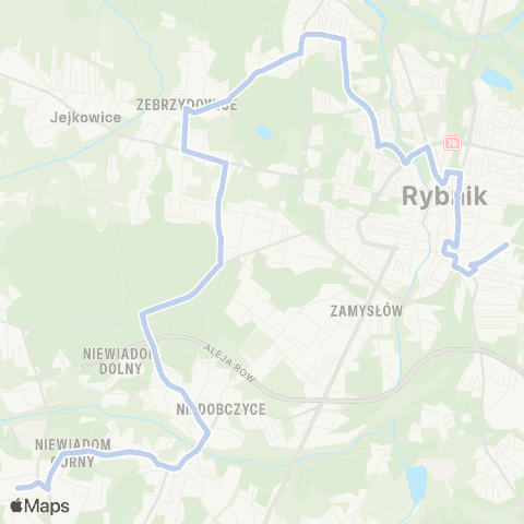 Komunikacja Miejska Rybnik Rybnik Meksyk Kolejowa - Rybnik Maroko Nowiny Dworzec Aut. A map