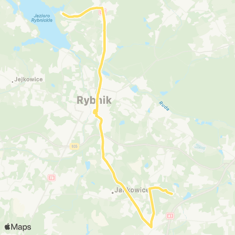 Komunikacja Miejska Rybnik Rybnik Śródmieście Plac Wolności 3 - Rybnik Boguszowice Osiedle Pętla map
