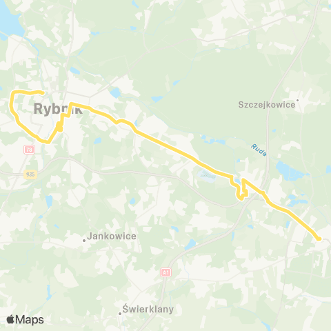Komunikacja Miejska Rybnik Żory Centrum Przesiadkowe - Rybnik Maroko Nowiny Dworzec Aut. 5 map