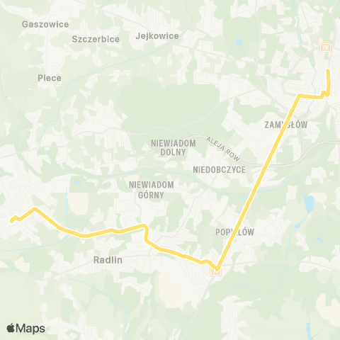 Komunikacja Miejska Rybnik Rydułtowy Rynek - Rybnik Śródmieście Plac Wolności 1 map