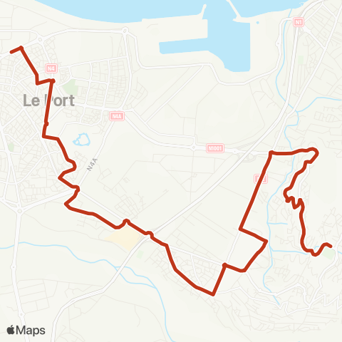 Kar'Ouest Parc St-Thérèse - Pôle d'échange du Port (Par Moulin Joli) map