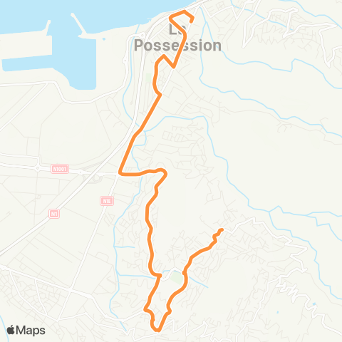 Kar'Ouest Mairie de La Possession - Église de Ste-Thérèse (par l'Av. de La Palestine) map