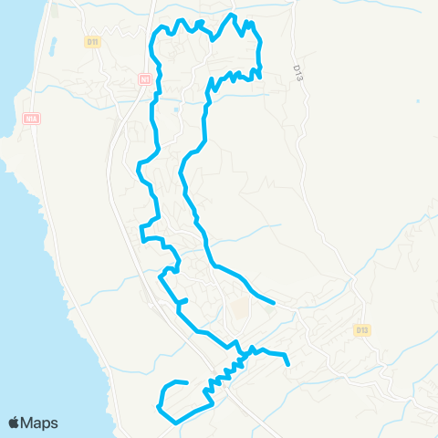 Kar'Ouest Mairie du Piton - Grand Fond - Ch. Thenor - Zac Portail - Bois-de-Nèfles map