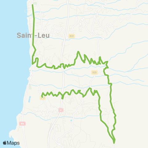 Kar'Ouest Mairie de St-Leu - Cité Lelièvre - Grand Fond - Chemin Georges Thenor map