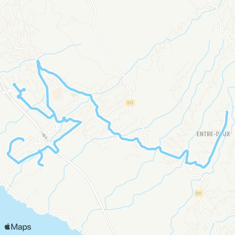 Kar'Ouest Bois-de-Nèfles - Chemin Boussole - Entre-Deux - Mairie Le Plate - Zac Portail map