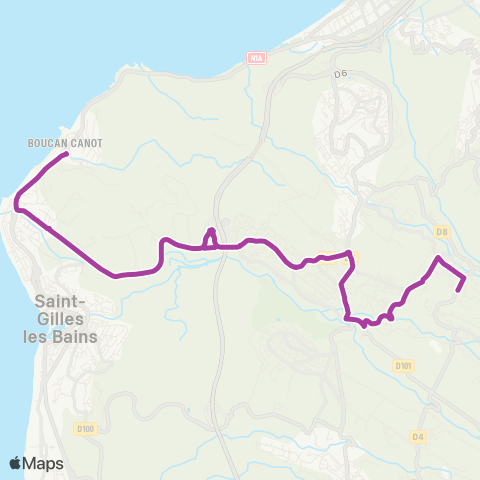 Kar'Ouest Mairie Bernica - Éperon - Boucan Canot map