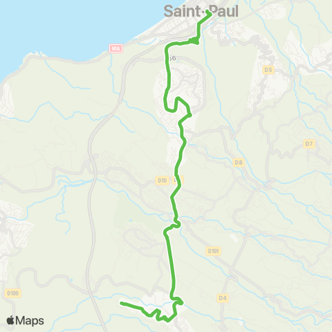 Kar'Ouest Gare rout. de St-Paul - La Saline (Prisami) - Fond de puits map