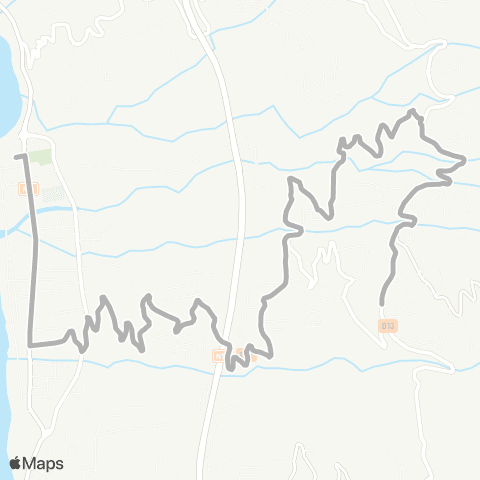 Kar'Ouest Saint-Leu Ligne 44 map
