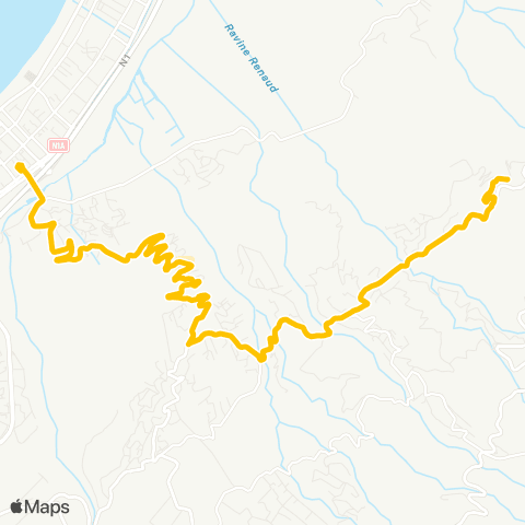 Kar'Ouest Saint-Paul Ligne 64d map