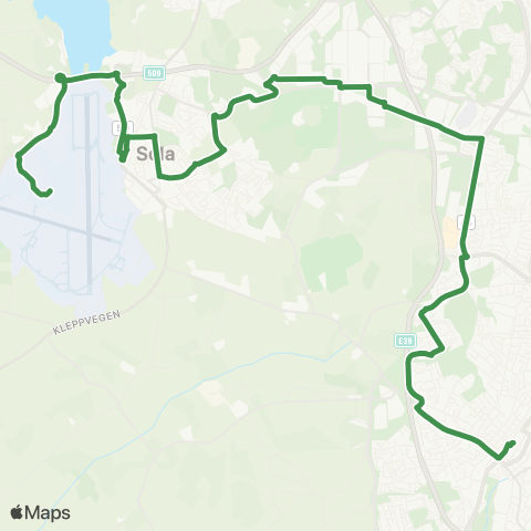 Kolumbus Busslinje i Rogaland map