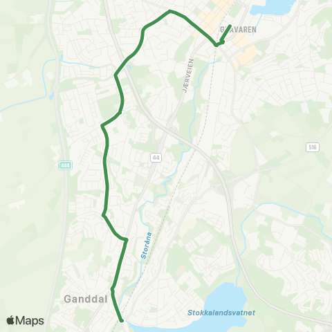 Kolumbus Busslinje i Rogaland map