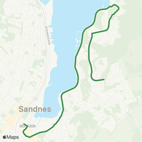 Kolumbus Busslinje i Rogaland map