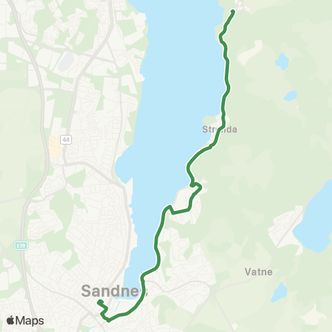 Kolumbus Busslinje i Rogaland map