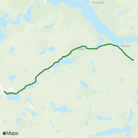 Kolumbus Busslinje i Rogaland map