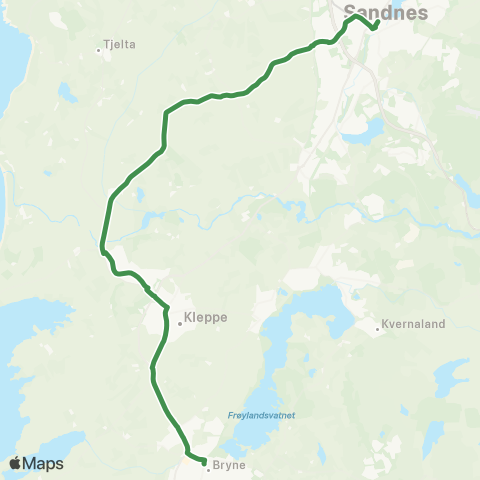 Kolumbus Busslinje i Rogaland map