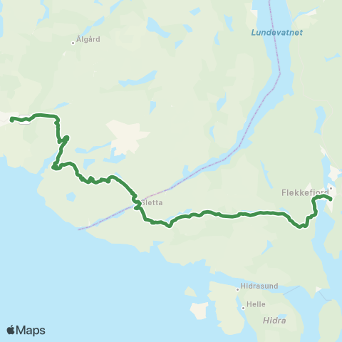 Kolumbus Busslinje i Rogaland map