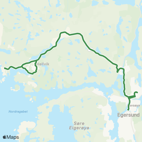 Kolumbus Busslinje i Rogaland map