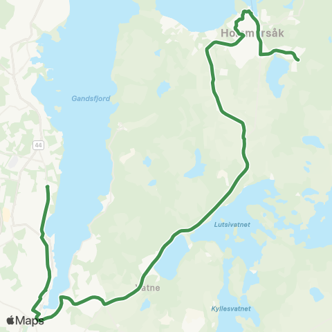 Kolumbus Busslinje i Rogaland map