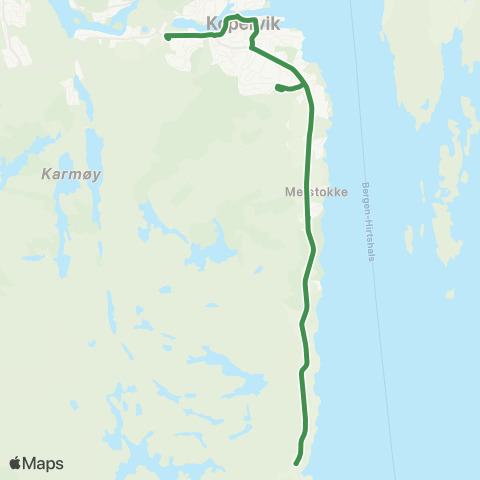 Kolumbus Busslinje i Rogaland map