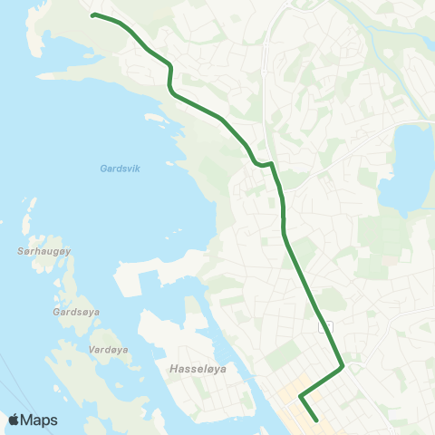 Kolumbus Busslinje i Rogaland map