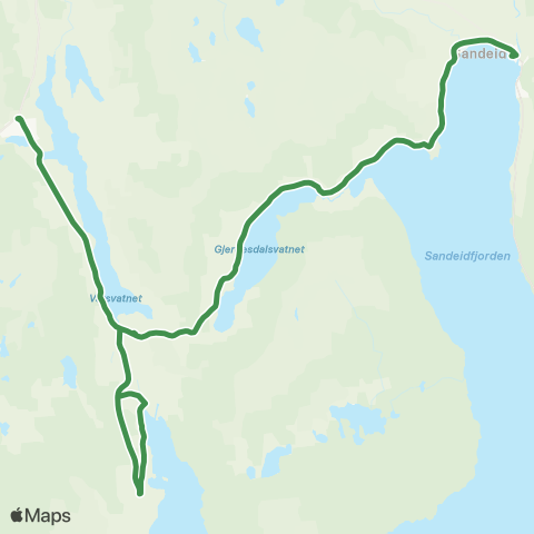 Kolumbus Busslinje i Rogaland map