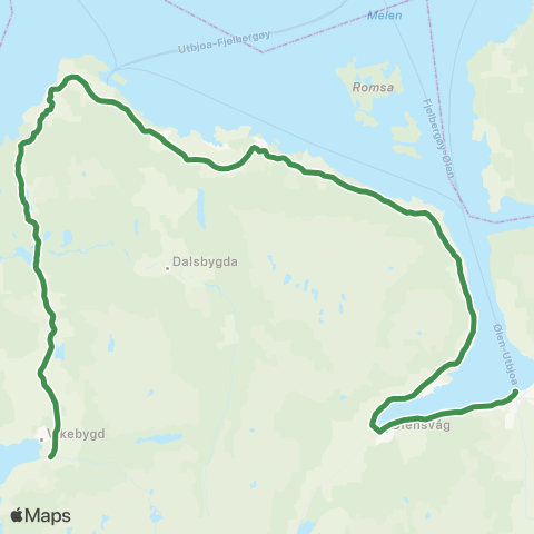 Kolumbus Busslinje i Rogaland map