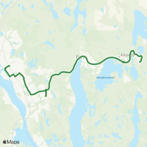 Kolumbus Busslinje i Rogaland map