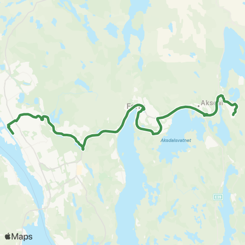 Kolumbus Busslinje i Rogaland map