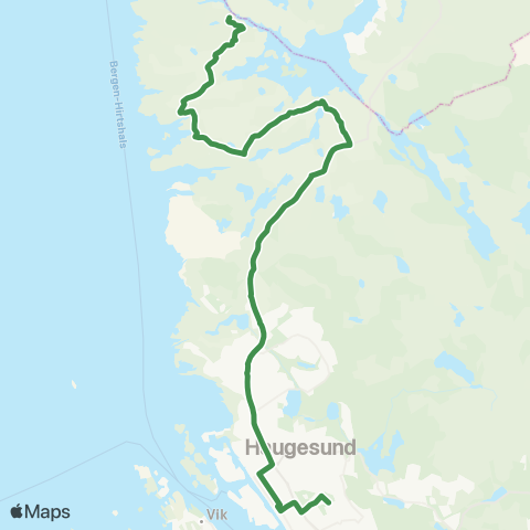 Kolumbus Busslinje i Rogaland map