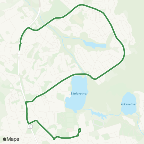 Kolumbus Busslinje i Rogaland map