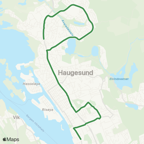 Kolumbus Busslinje i Rogaland map