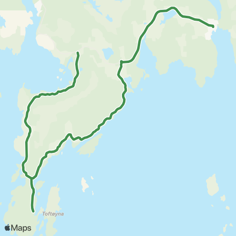 Kolumbus Busslinje i Rogaland map