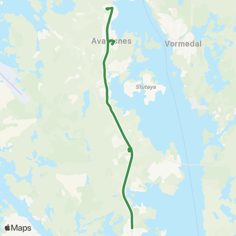 Kolumbus Busslinje i Rogaland map