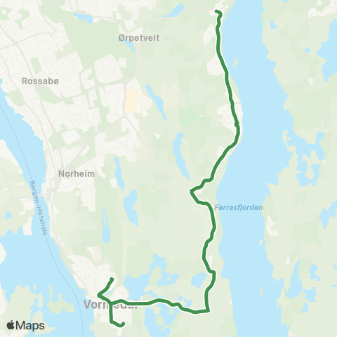 Kolumbus Busslinje i Rogaland map