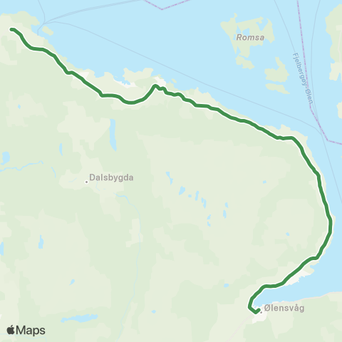 Kolumbus Busslinje i Rogaland map