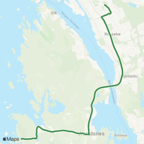 Kolumbus Busslinje i Rogaland map