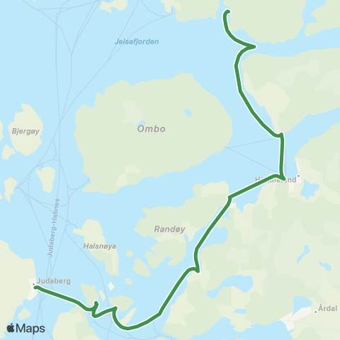 Kolumbus Båtlinje i Rogaland map