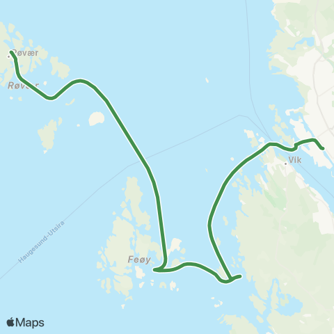 Kolumbus Båtlinje i Rogaland map