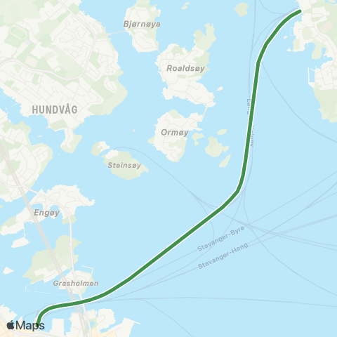Kolumbus Båtlinje i Rogaland map