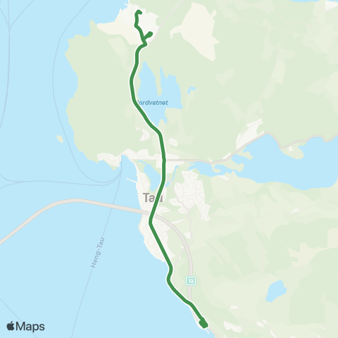Kolumbus Busslinje i Rogaland map