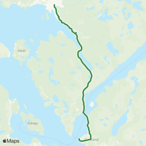 Kolumbus Busslinje i Rogaland map