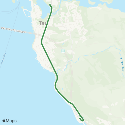 Kolumbus Busslinje i Rogaland map