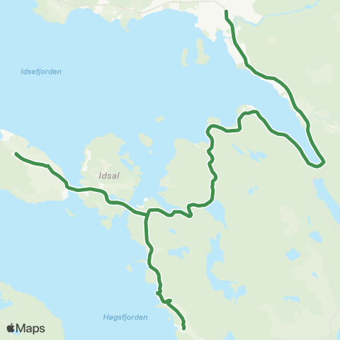 Kolumbus Busslinje i Rogaland map