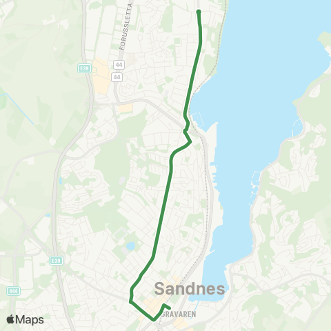 Kolumbus Busslinje i Rogaland map