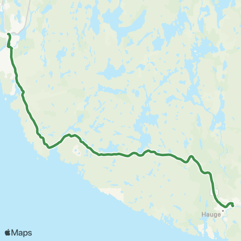 Kolumbus Busslinje i Rogaland map
