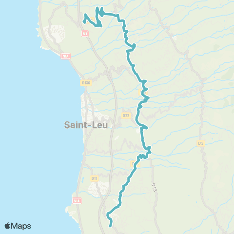 Kar'Ouest Scolaire Ravine Camélias--Lycée des Avirons map