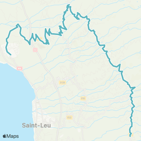 Kar'Ouest Scolaire Pente Maingard--Collège Pointe des Châteaux map