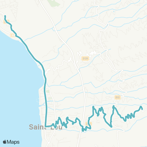 Kar'Ouest Scolaire Batterie des Sans Culottes--Petit Étang map